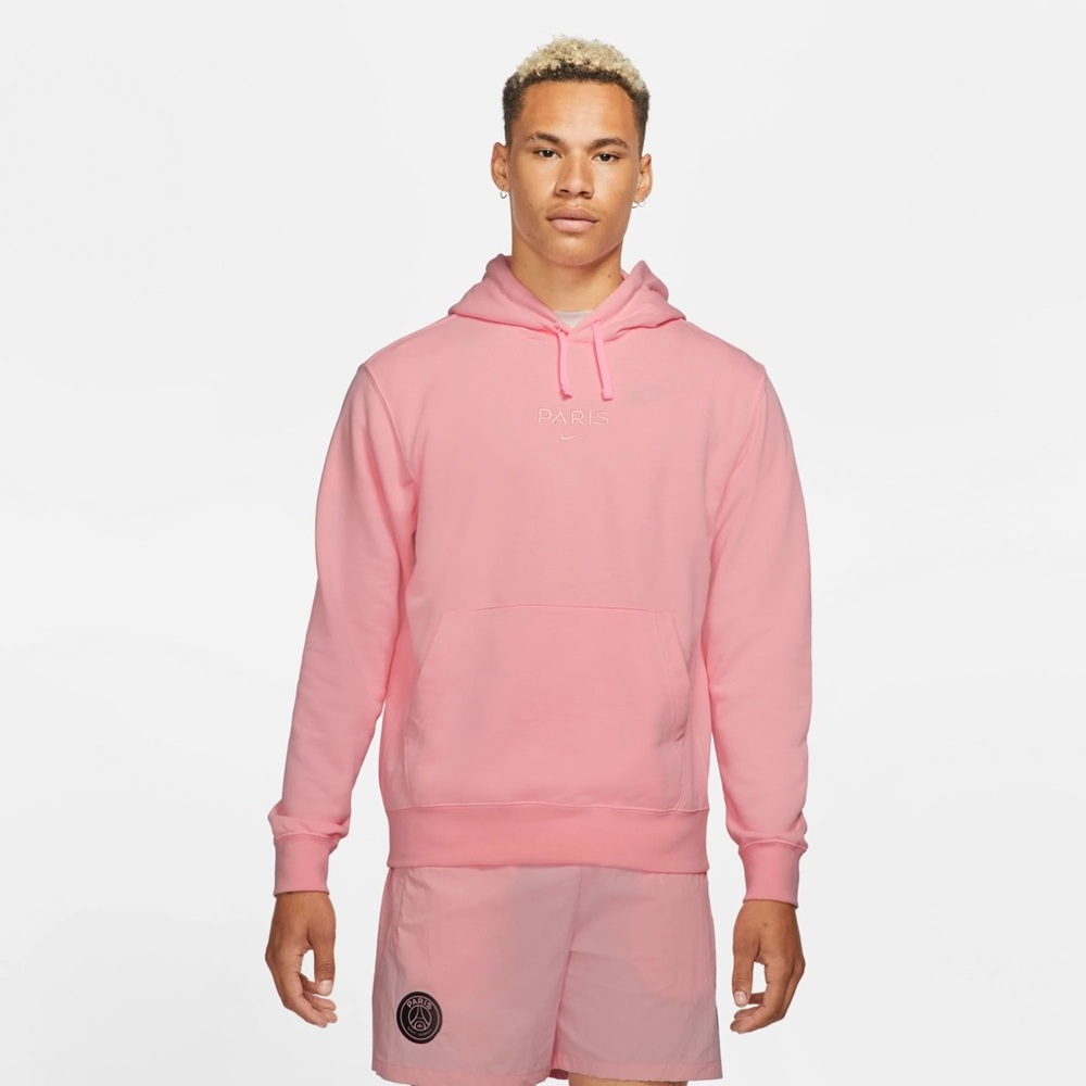 Nike PSG Pink French Terry Men’s Hoodie. Rare. New no tags.